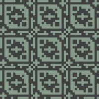 a pixel pattern in green and black vector