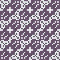 a pixel pattern with squares and crosses vector