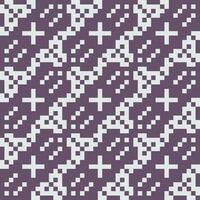 a pixel pattern with squares and crosses vector