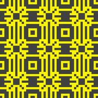 un amarillo y negro pixelado modelo vector