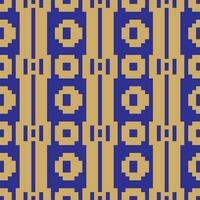 a blue and gold geometric pattern vector