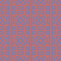 a red and blue geometric pattern vector