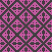 a pixel pattern with pink and black squares vector