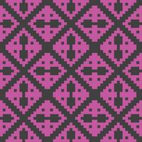 a pixel pattern with pink and black squares vector