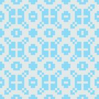 pixelated pattern with blue squares on a light background vector