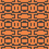 an orange and black pattern with squares vector