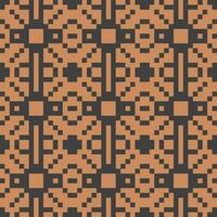 an orange and black pattern with squares vector