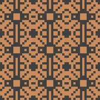 an orange and black pattern with squares vector