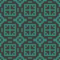 a green and black pixel pattern vector