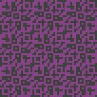 a purple and black qr code pattern vector