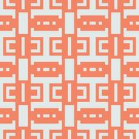 an orange and white geometric pattern vector