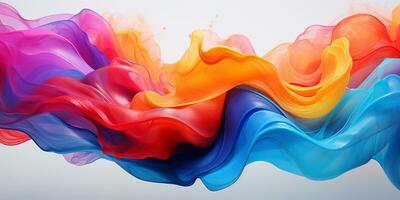 Abstract colorful Graphic motion on background, creative waves of gradient color smoke and liquid, AI Generative photo