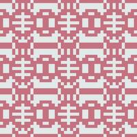 a pixel pattern in pink and white vector