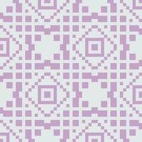 un pixelado modelo en púrpura y blanco vector