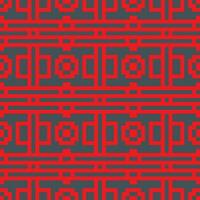 a red and black geometric pattern vector