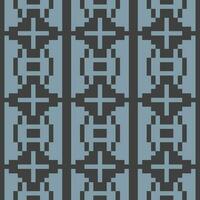 a pixel pattern with blue and black squares vector