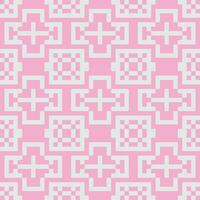 a pink and white pixel pattern vector