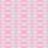 a pink and white pixel pattern vector