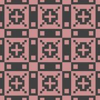 a pixelated pattern with squares and crosses vector