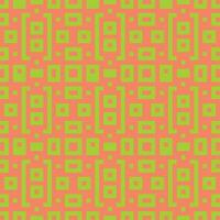 a pink and green pattern with squares vector