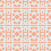 a pattern with squares and squares in orange and white vector