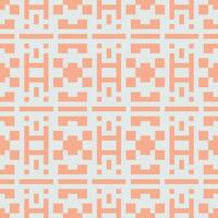 a pattern with squares and squares in orange and white vector