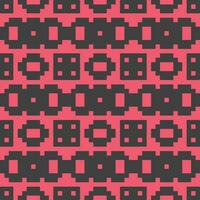 a pixelated pattern with black and red squares vector