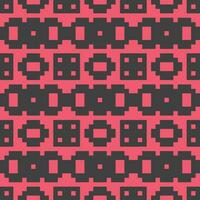 a pixelated pattern with black and red squares vector