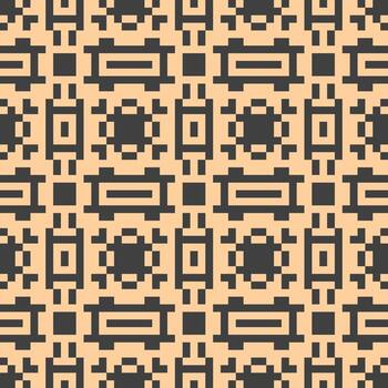 un resumen modelo con cuadrícula y círculos vector