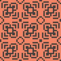 a pixel pattern on an orange background vector