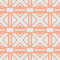 a pixel pattern in orange and white vector