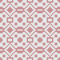 un pixelado modelo en rosado y blanco vector