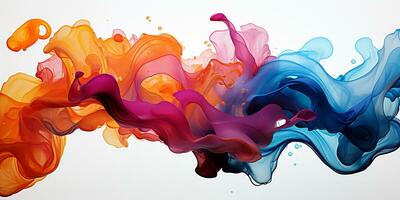 Abstract colorful Graphic motion on background, creative waves of gradient color smoke and liquid photo