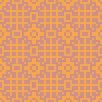 a pixel pattern in orange and purple vector
