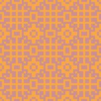 a pixel pattern in orange and purple vector