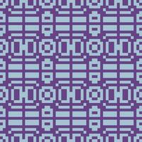 a pixel style pattern in purple and blue vector