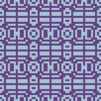 a pixel style pattern in purple and blue vector