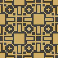 a black and gold geometric pattern vector