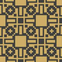 a black and gold geometric pattern vector