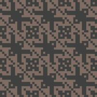 a pixel pattern in brown and black vector