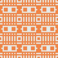 an orange and white pattern with squares vector