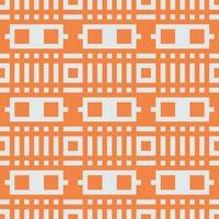 an orange and white pattern with squares vector