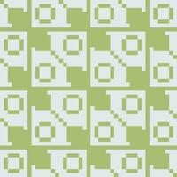 a green and white pattern with squares vector
