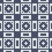 a square pattern with squares and crosses on it vector