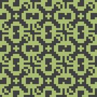 a green and black pixel pattern vector