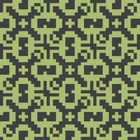 a green and black pixel pattern vector