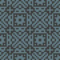 a pixel pattern in blue and gray vector