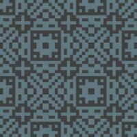 a pixel pattern in blue and gray vector