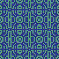 a pixel pattern in green and blue vector