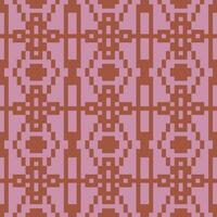 a pixel pattern in purple and brown vector